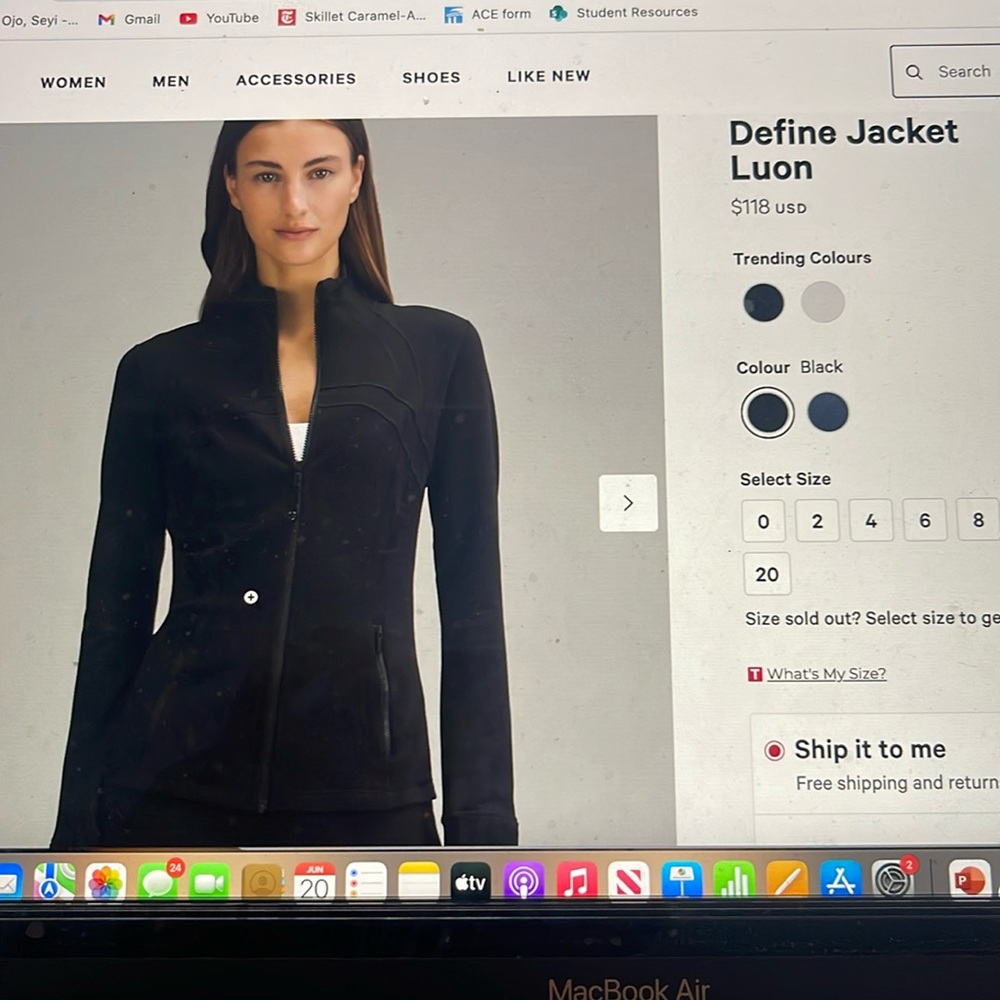Lululemon define jacket luon